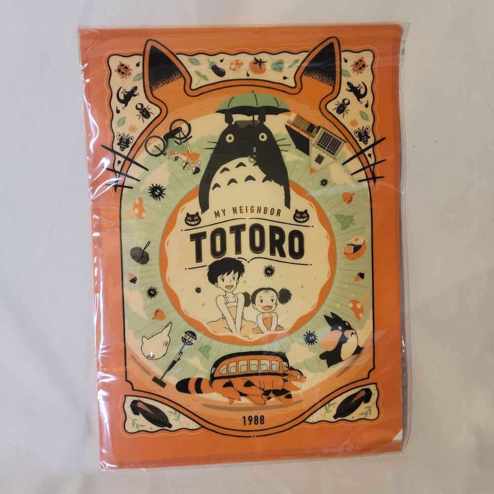 Studio Ghibli (My Neighbor Totoro) Clear File Retro Official Japan Kawaii